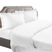 Lenço de cama liso barato escovado branco de Microfiber